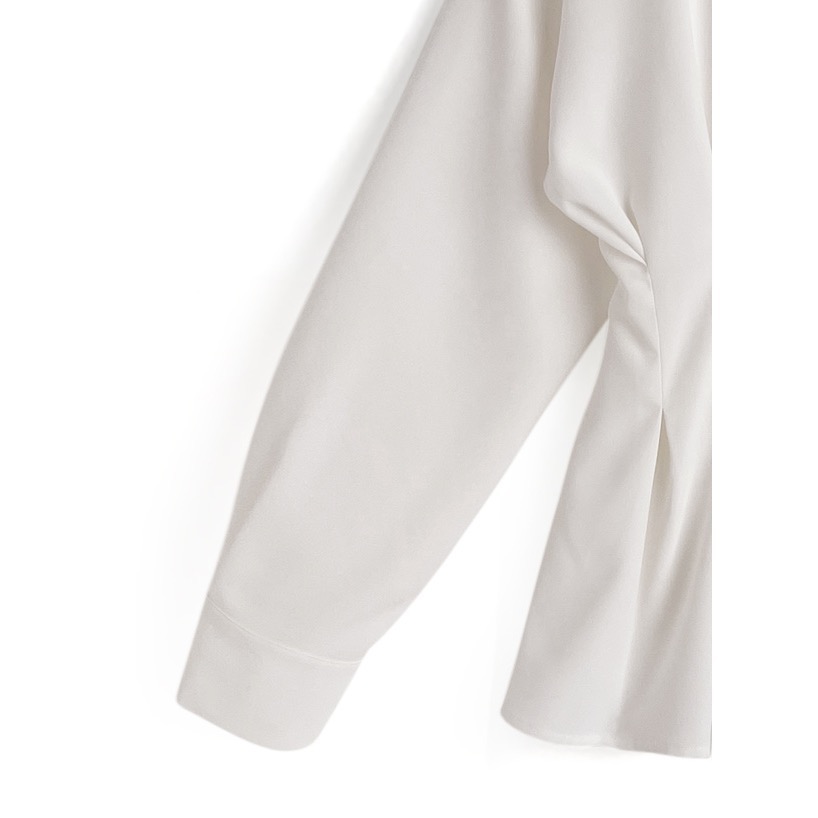 Anita Japan代購 🌸 日本 GRL 日常白搭 腰部褶皺襯衫 縮腰設計 長衫 襯衫 cb1289-細節圖8