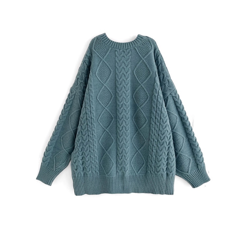 Anita Japan代購 🌸 日本 GRL 電纜編織 長版針織長衫 編織 針織 長袖 毛衣 rut929-細節圖6