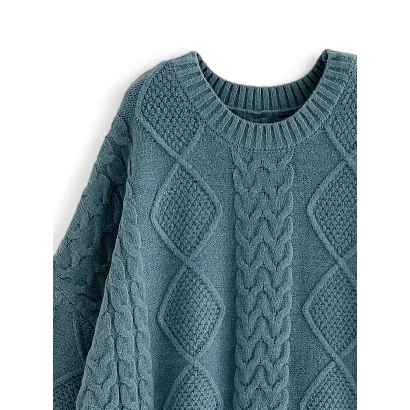 Anita Japan代購 🌸 日本 GRL 電纜編織 長版針織長衫 編織 針織 長袖 毛衣 rut929-細節圖7