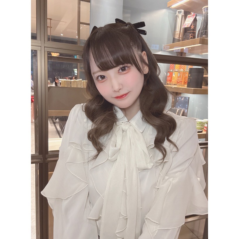 Anita Japan代購 🌸 日本 GRL 甜美氣質風 緞帶荷葉邊透感襯衫 襯衫 長袖 蝴蝶結 tu1983-細節圖3