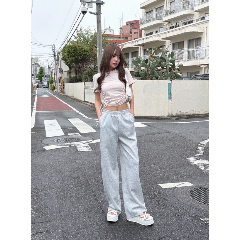 Anita Japan代購 🌸 日本 GRL 休閒白搭 背面蝴蝶結休閒褲 長褲 寬褲 蝴蝶結 gn595-細節圖4