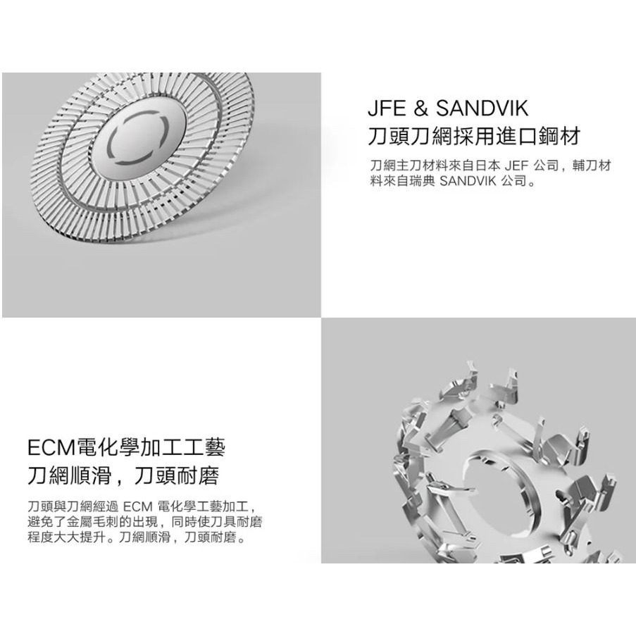 小米 米家電動剃鬚刀S500(小米有品 刮鬍刀 電動刮鬍刀)-細節圖9