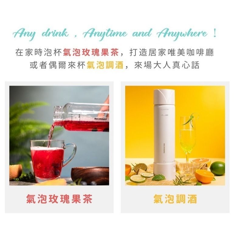 【RICHMORE】全新RichSoda 氣泡水隨手瓶(晶透款)-細節圖5