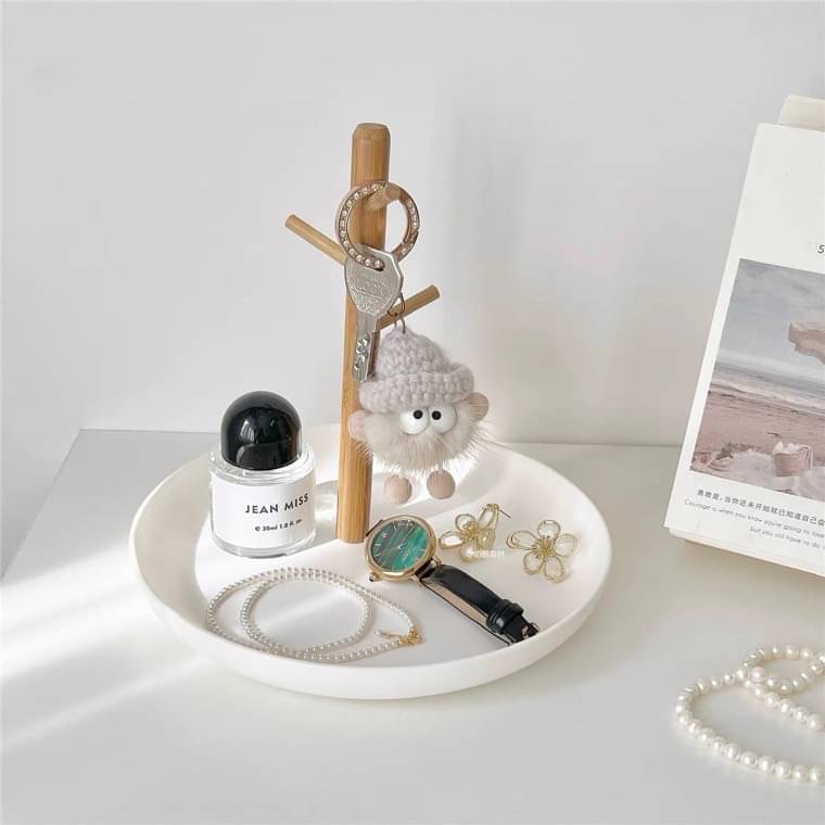 ✨簡約客廳收納托盤 收納 收納盤 鑰匙櫃-細節圖3