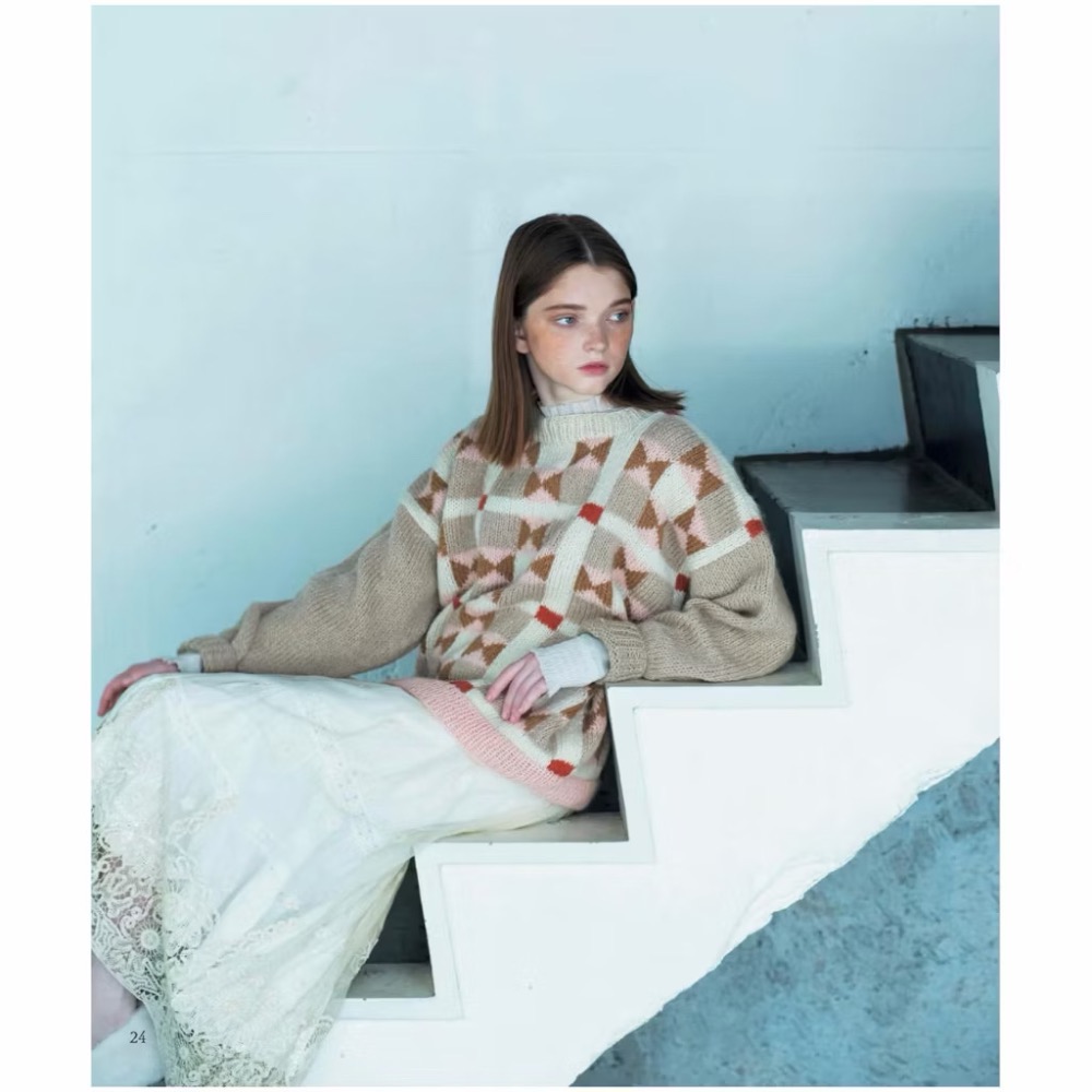 日文編織書 ROWAN毛線棒針編織服飾與小物設計作品集-細節圖4