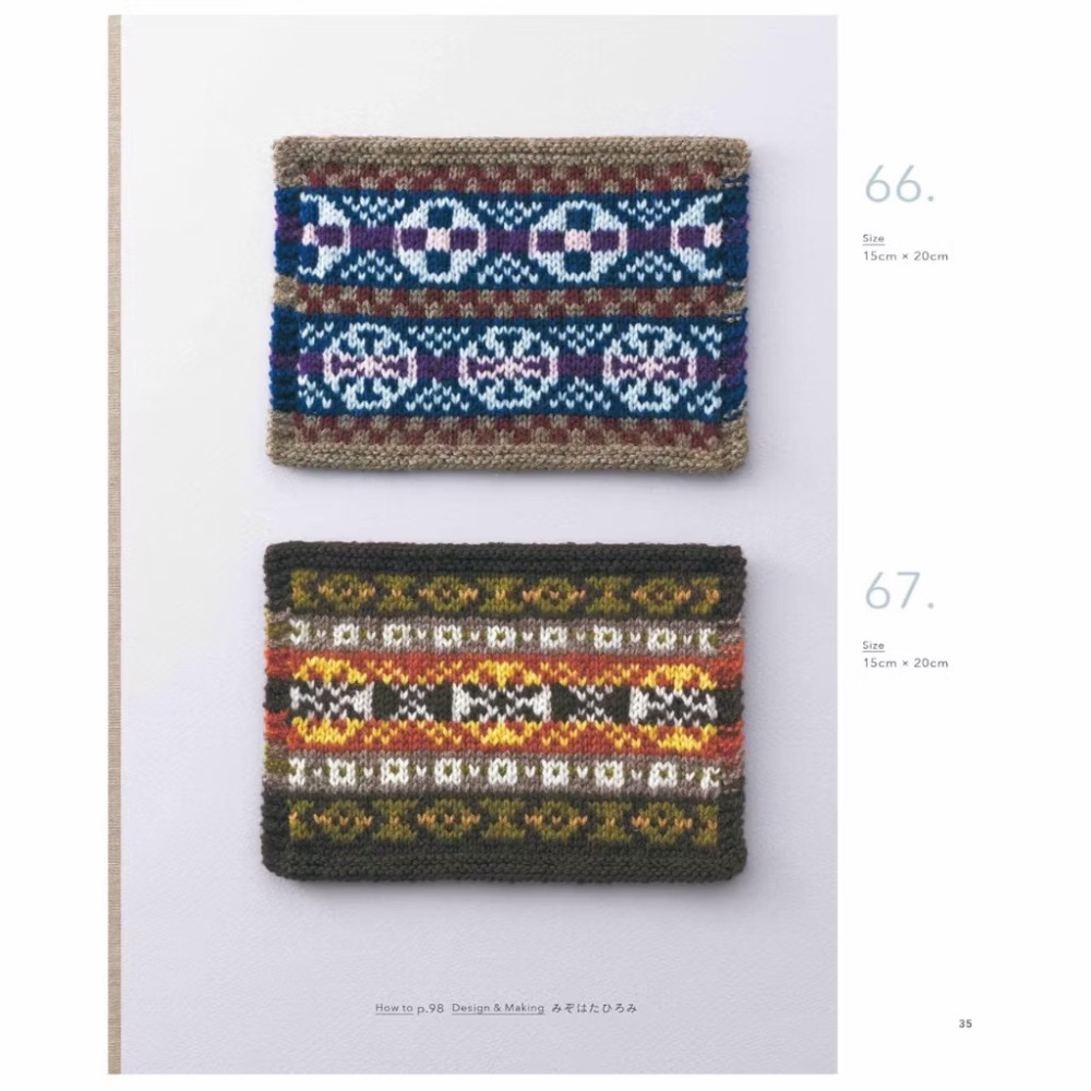 日文編織書 棒針編織各式圖案作品大全集-細節圖5