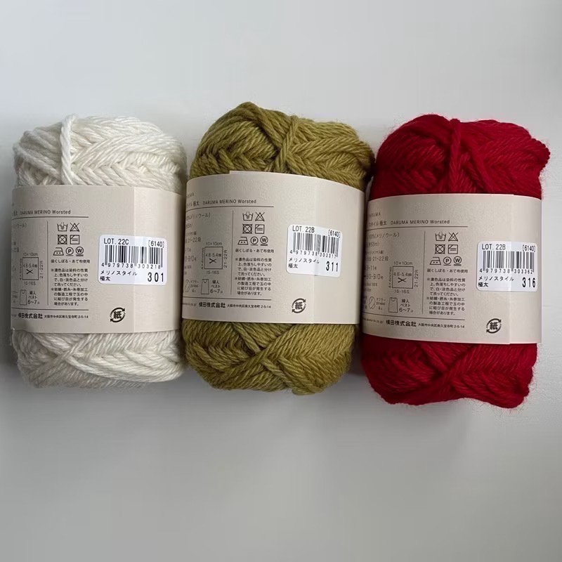 日本毛線 Daruma Merino Worsted 橫田美麗諾毛線極太-細節圖7