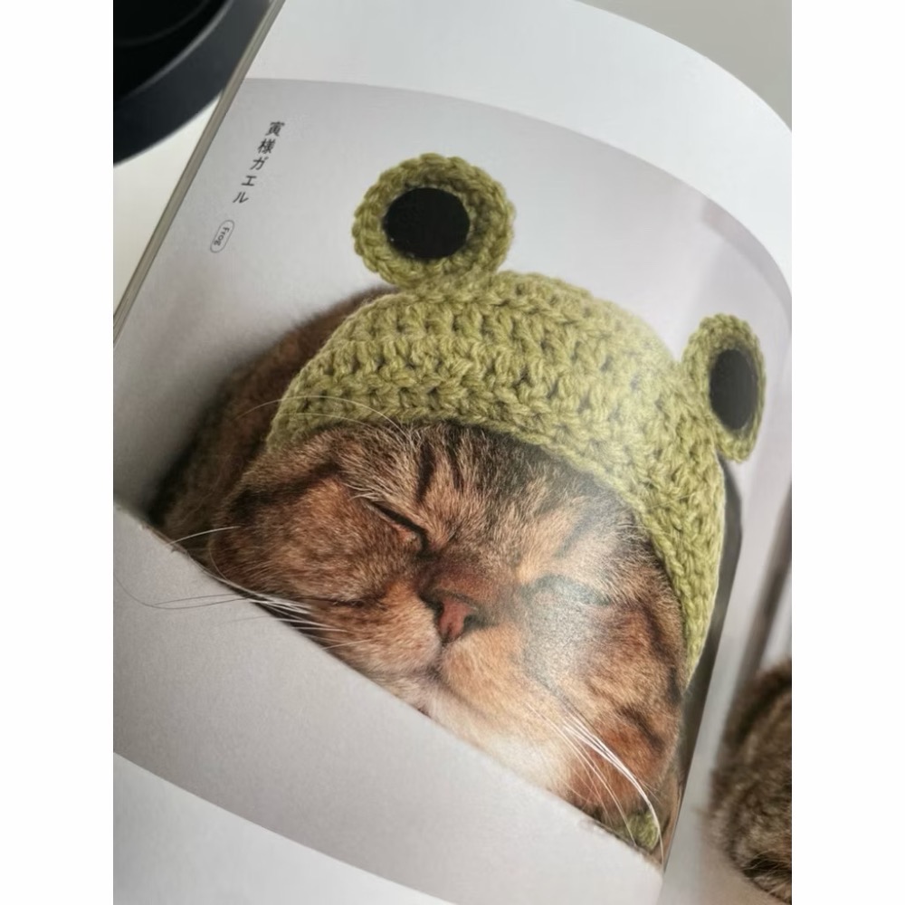 日文編織書 貓咪寅次郎與鉤針編織小物寫真＆製作手藝集-細節圖8