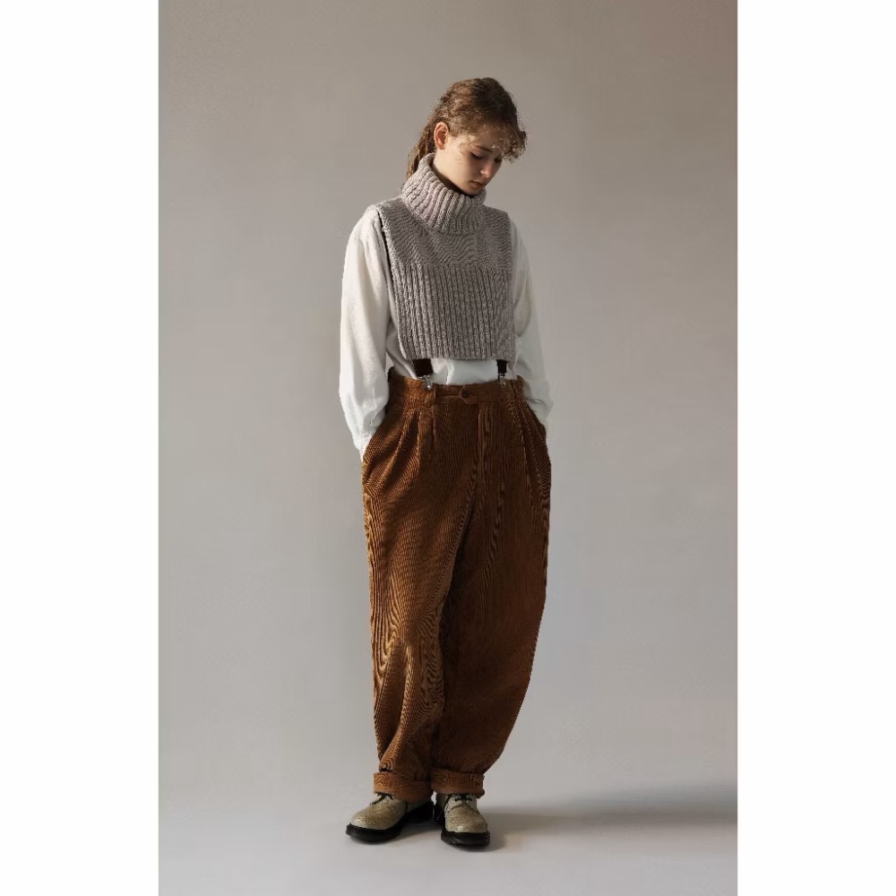 日文編織書 棒針編織時髦冬季衣領手藝作品集-細節圖2