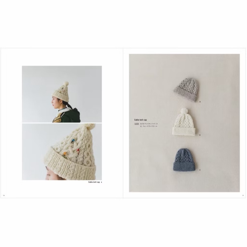 日文編織書 Daruma Knit cap 編織帽 棒針-細節圖5