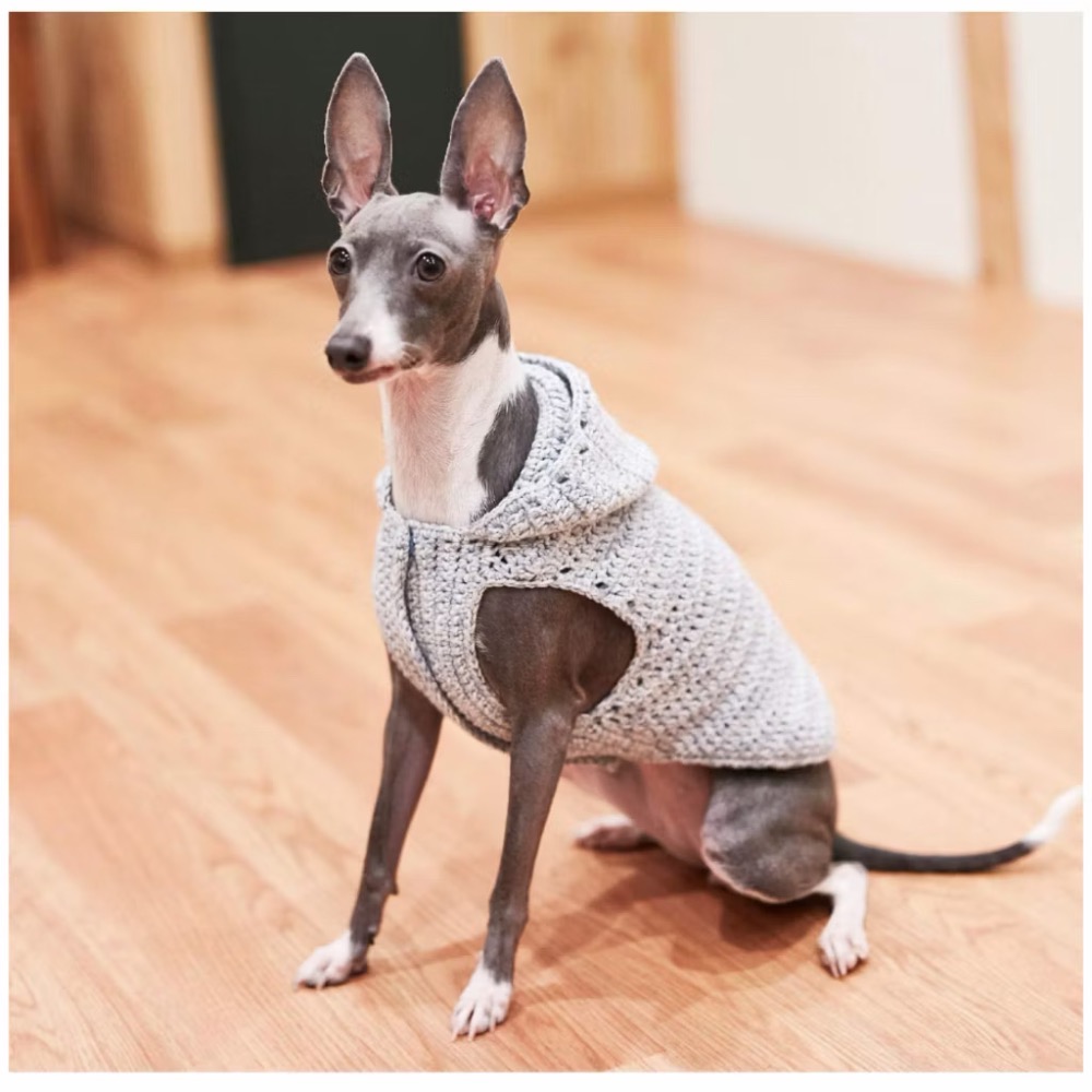 日文編織書 手編棒針編織可愛小狗溫暖服飾小物作品集-細節圖5