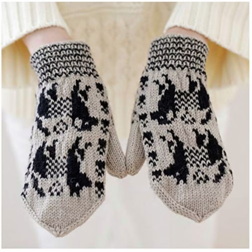 日文編織書 手編棒針編織可愛小狗溫暖服飾小物作品集-細節圖7