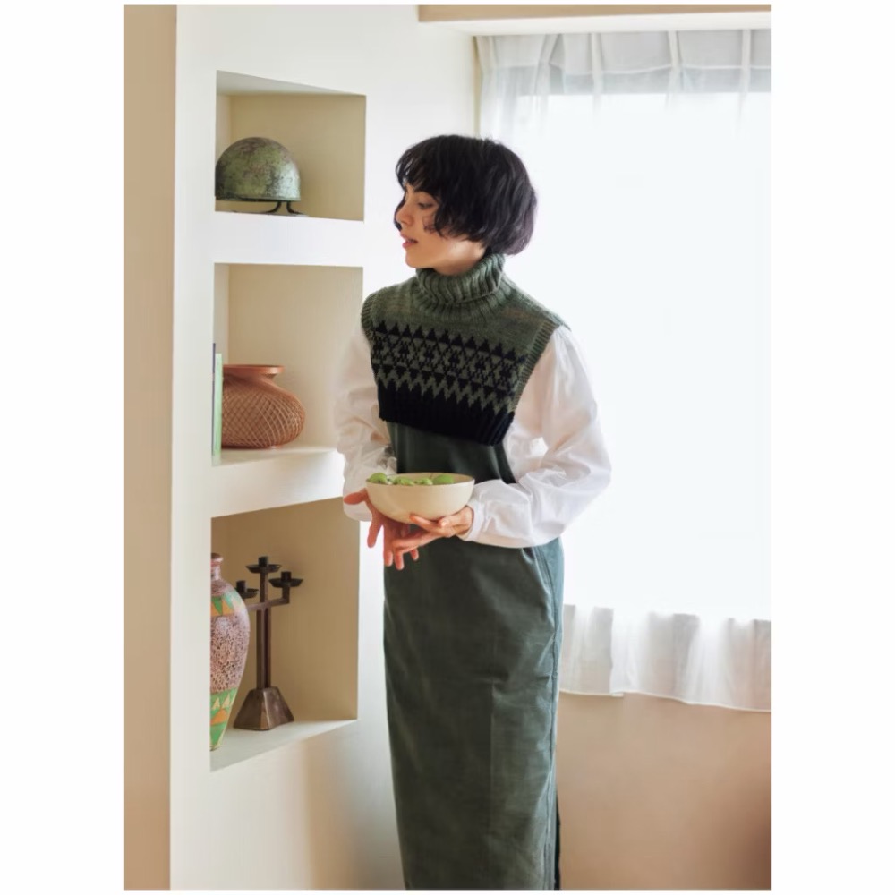 日文編織書 自然風格服飾與繽紛小物棒針鉤針編織作品集-細節圖5