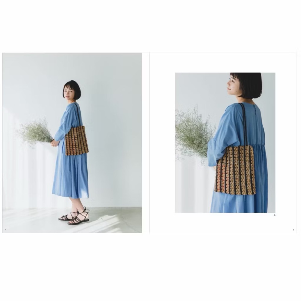 日文編織書 Daruma 橫田 Summer Bag2 編織包 棒針 鉤針-細節圖2