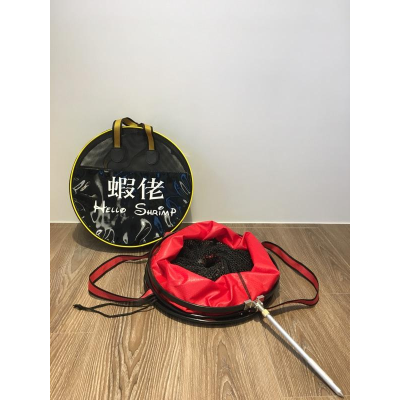 「蝦佬HelloShrimp」獨家設計販售池釣魚網、泰國蝦網、龍蝦網、蟹網 網寛34*長度90公分可加購自重棒 非蝦彩-細節圖3