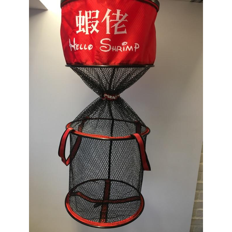 「蝦佬HelloShrimp」獨家設計販售池釣魚網、泰國蝦網、龍蝦網、蟹網 網寛34*長度90公分可加購自重棒 非蝦彩-細節圖4