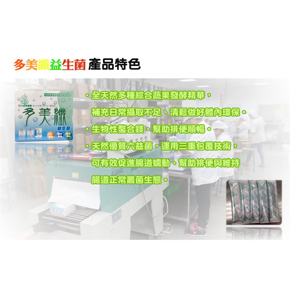 多件優惠方授權正品怡力漾多美纖益生菌酵素 木寡糖、複合酵素、好菌添加(每盒60入/每包4克) 體內環保 腸道保健順暢-細節圖3