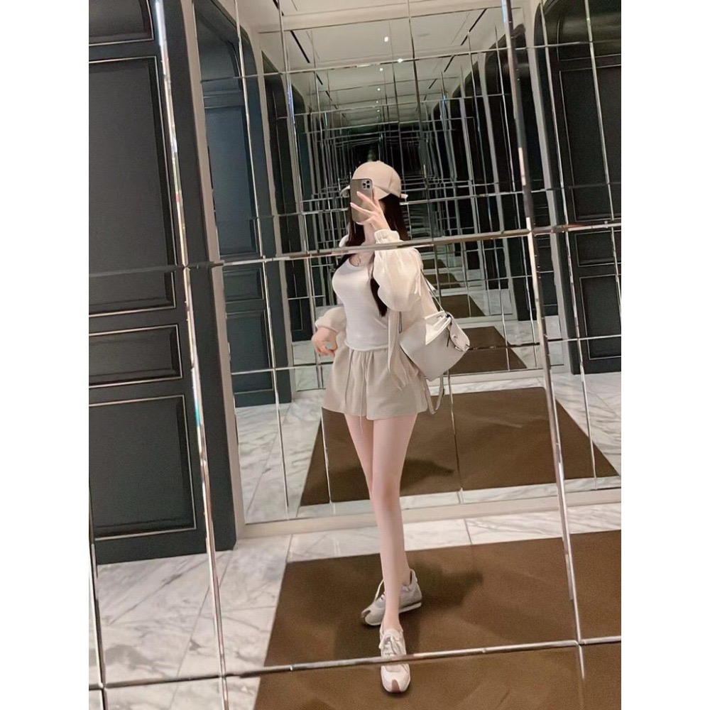 MiaoMiao Korea 一件舒服的棉質鬆緊短褲 秋季 東大門 正韓代購-細節圖3