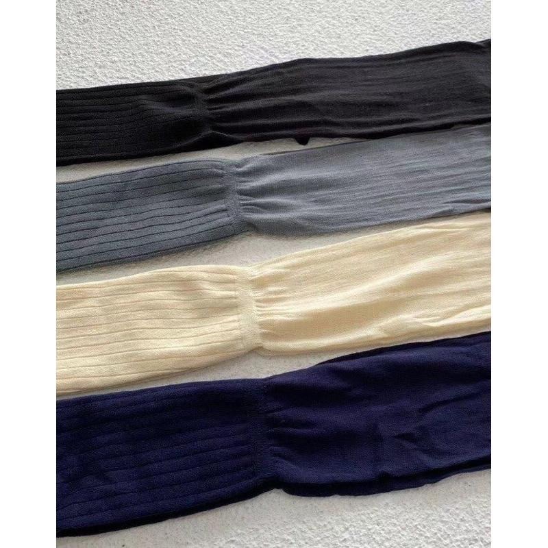 【現+預】MiaoMiao Korea 棉質拼接網紗膝上襪 冬季 東大門 正韓代購-細節圖6