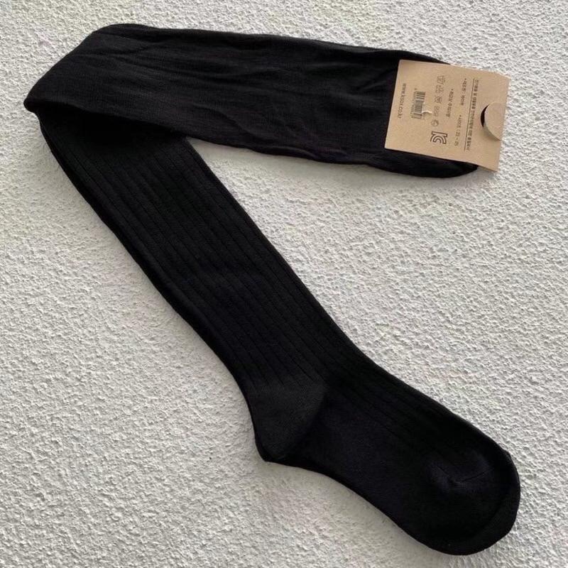 【現+預】MiaoMiao Korea 棉質拼接網紗膝上襪 冬季 東大門 正韓代購-細節圖9