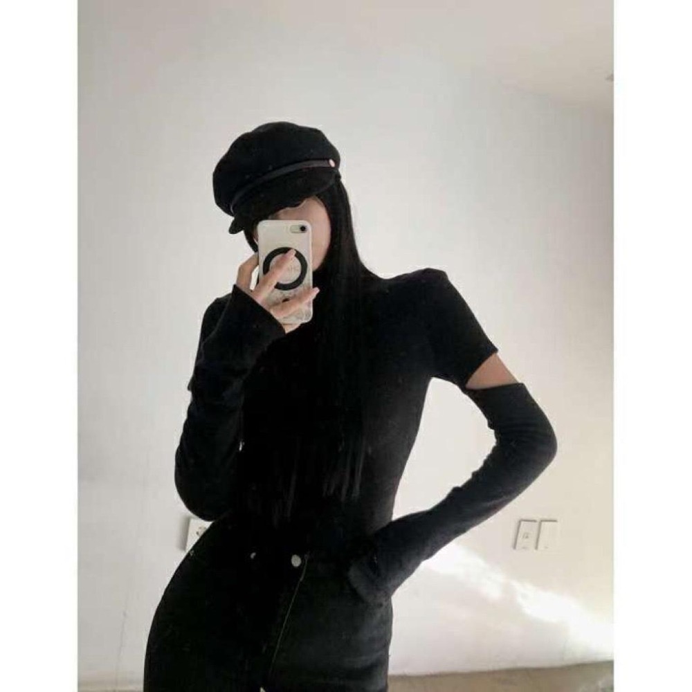 【現+預】MiaoMiao Korea 時髦精穿搭😍 手臂開口立領上衣 秋季 東大門 正韓代購-細節圖8