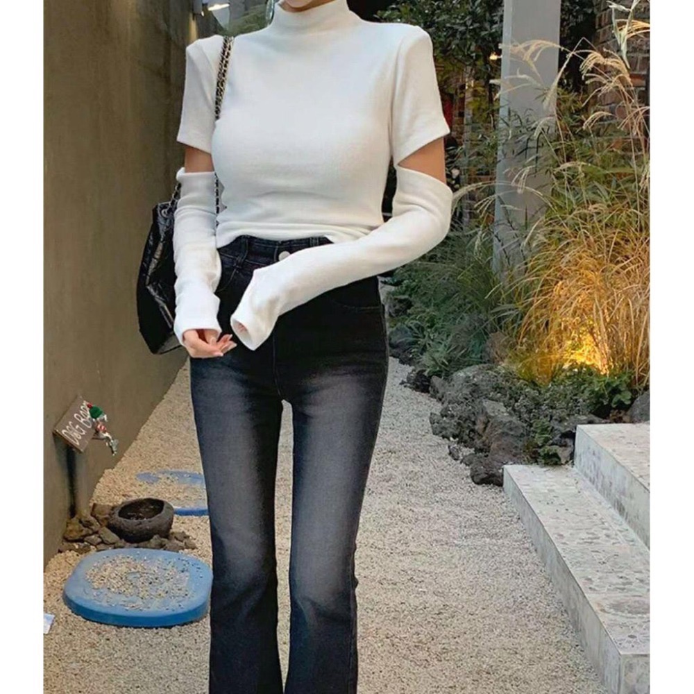 【現+預】MiaoMiao Korea 時髦精穿搭😍 手臂開口立領上衣 秋季 東大門 正韓代購-細節圖7