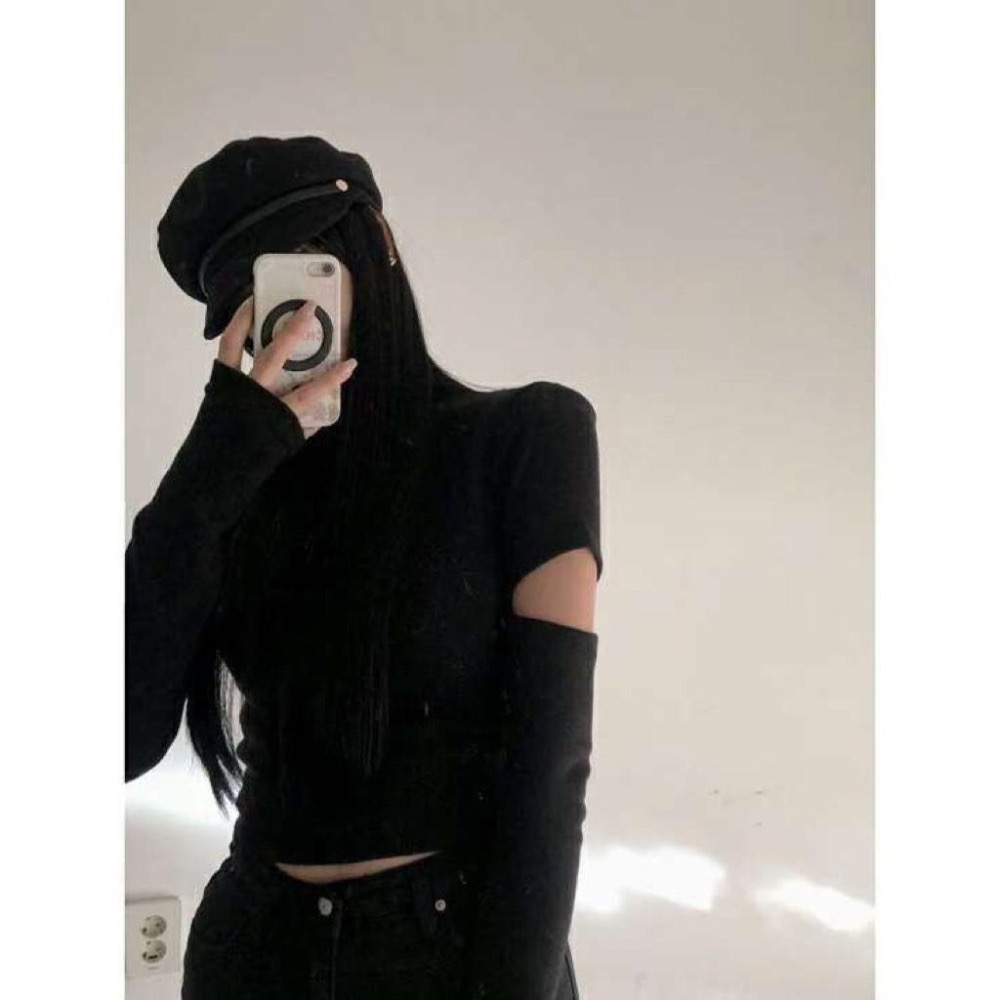 【現+預】MiaoMiao Korea 時髦精穿搭😍 手臂開口立領上衣 秋季 東大門 正韓代購-細節圖9