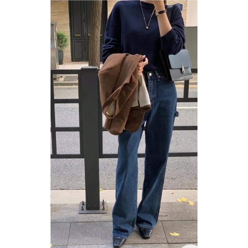 MiaoMiao Korea 復古時髦 寬鬆直筒工裝牛仔褲 #630 秋季 東大門 正韓代購-細節圖2