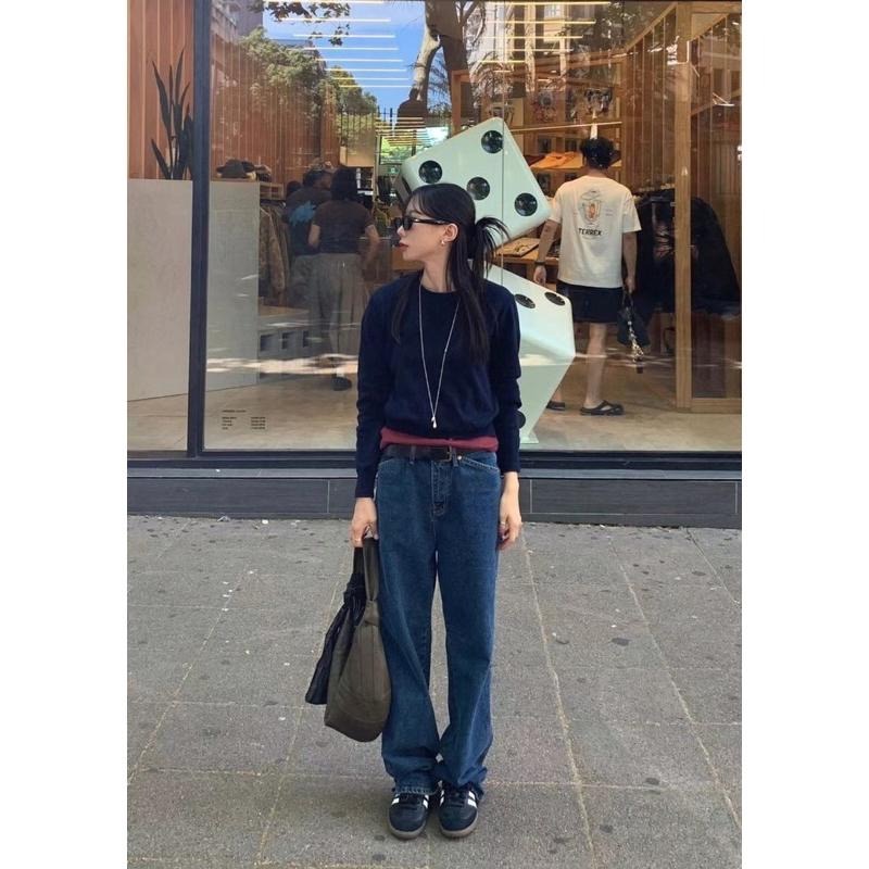 MiaoMiao Korea 復古時髦 寬鬆直筒工裝牛仔褲 #630 秋季 東大門 正韓代購-細節圖4