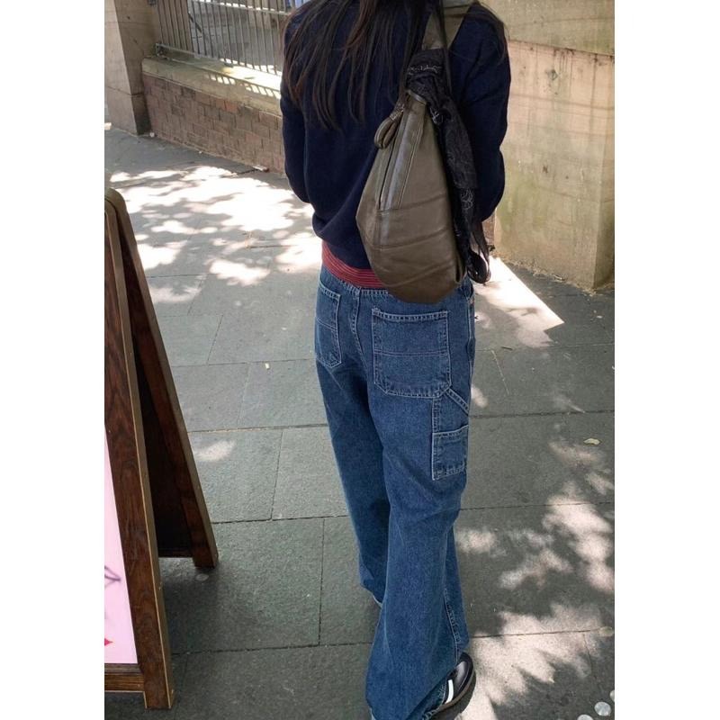MiaoMiao Korea 復古時髦 寬鬆直筒工裝牛仔褲 #630 秋季 東大門 正韓代購-細節圖5