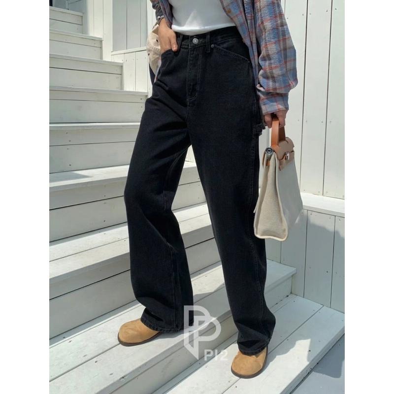 MiaoMiao Korea 復古時髦 寬鬆直筒工裝牛仔褲 #630 秋季 東大門 正韓代購-細節圖6