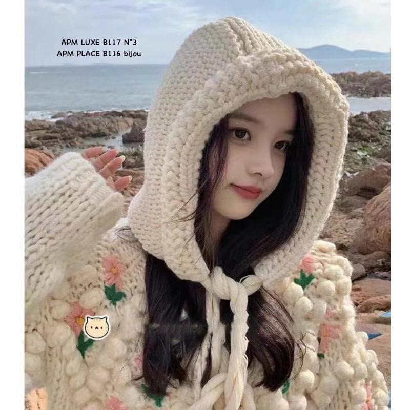 MiaoMiao Korea 小紅帽在這裡❤️ 針織護耳毛帽 冬季 東大門 正韓代購-細節圖5