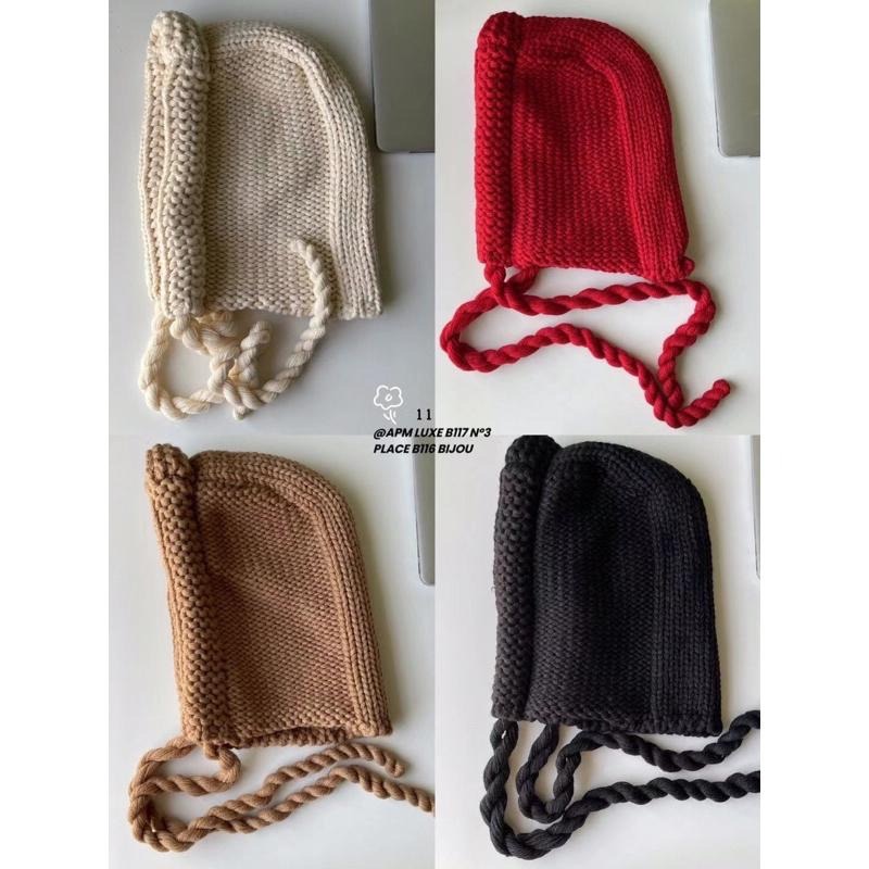 MiaoMiao Korea 小紅帽在這裡❤️ 針織護耳毛帽 冬季 東大門 正韓代購-細節圖9