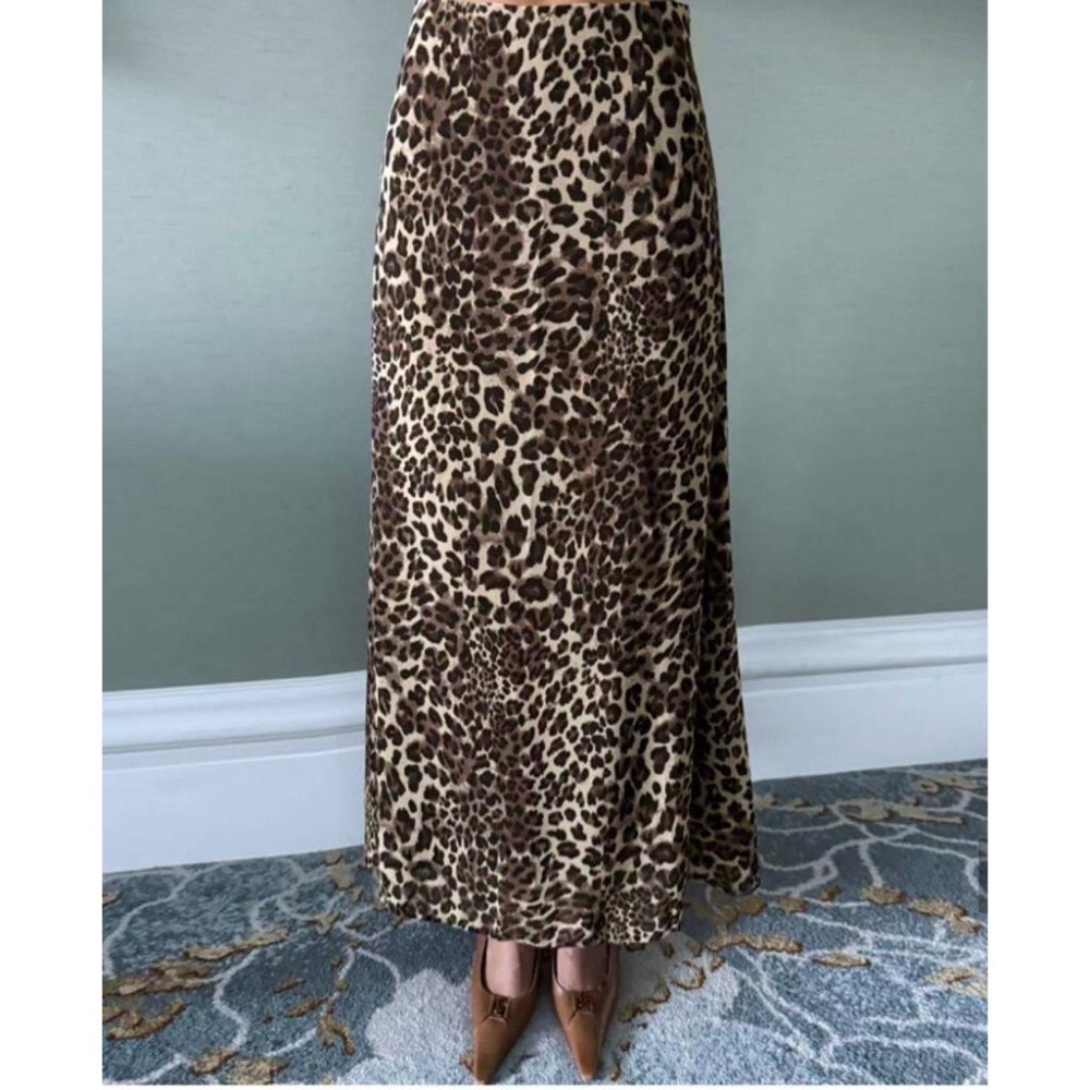 【現+預】MiaoMiao Korea 早秋時尚🐆 時髦豹紋長裙 秋季 東大門 正韓代購-細節圖3