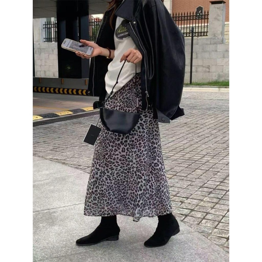 【現+預】MiaoMiao Korea 早秋時尚🐆 時髦豹紋長裙 秋季 東大門 正韓代購-細節圖7