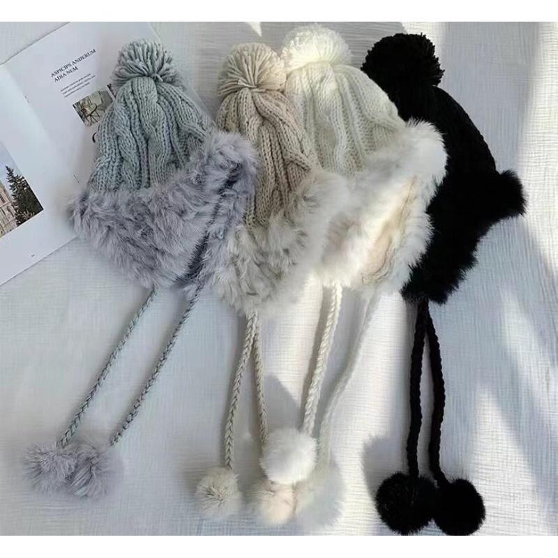 MiaoMiao Korea 好萌好可愛❣️ 飛行員毛球護耳帽 秋冬 東大門 正韓代購-細節圖9