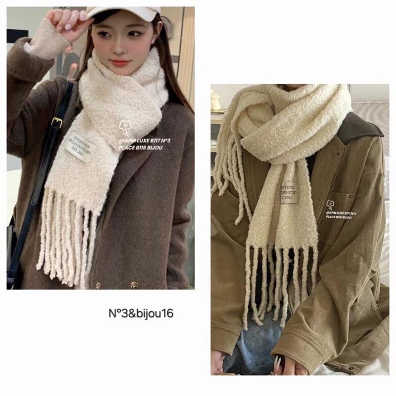 MiaoMiao Korea 網店拿貨款🔥12色 80%羊毛流蘇圍巾🐑 冬季 東大門 正韓代購-細節圖2