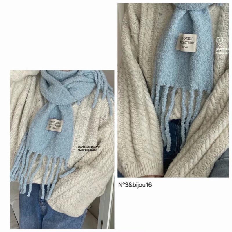 MiaoMiao Korea 網店拿貨款🔥12色 80%羊毛流蘇圍巾🐑 冬季 東大門 正韓代購-細節圖3