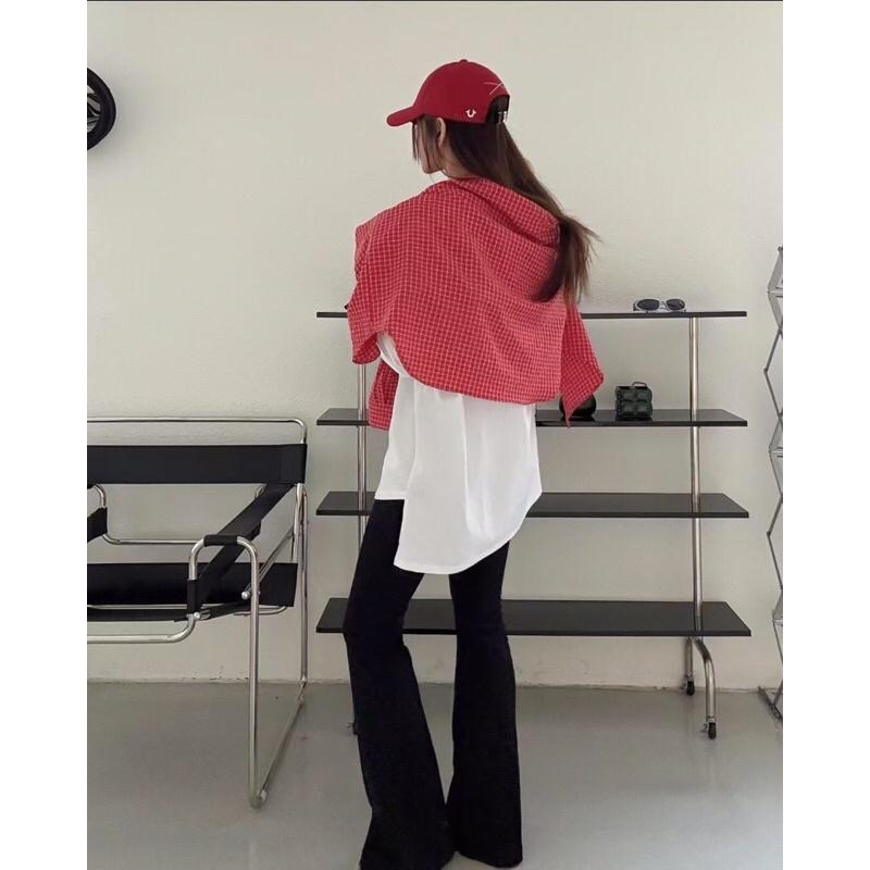 【現貨】MiaoMiao Korea 小黑褲🖤 百搭鬆緊微喇棉褲 春季 東大門 正韓代購-細節圖6