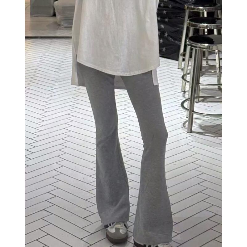 【現貨】MiaoMiao Korea 小黑褲🖤 百搭鬆緊微喇棉褲 春季 東大門 正韓代購-細節圖8