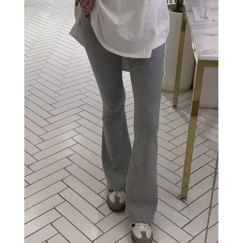 【現貨】MiaoMiao Korea 小黑褲🖤 百搭鬆緊微喇棉褲 春季 東大門 正韓代購-細節圖9