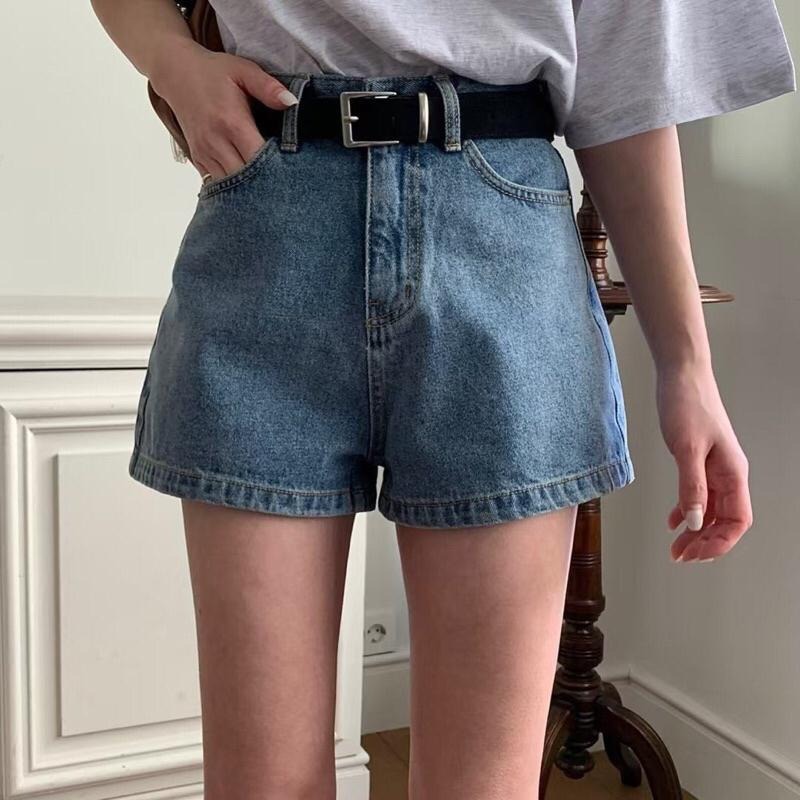 【現貨】MiaoMiao Korea 熱銷款🔥 A字牛仔短褲 Revecite 紫棋歐膩 春季 東大門 正韓代購-細節圖5