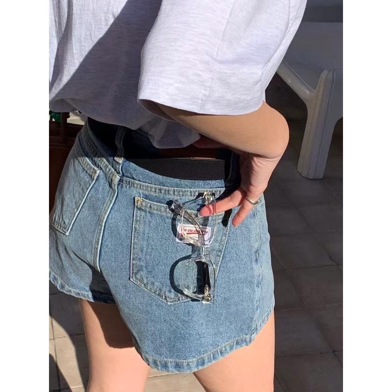 【現貨】MiaoMiao Korea 熱銷款🔥 A字牛仔短褲 Revecite 紫棋歐膩 春季 東大門 正韓代購-細節圖7