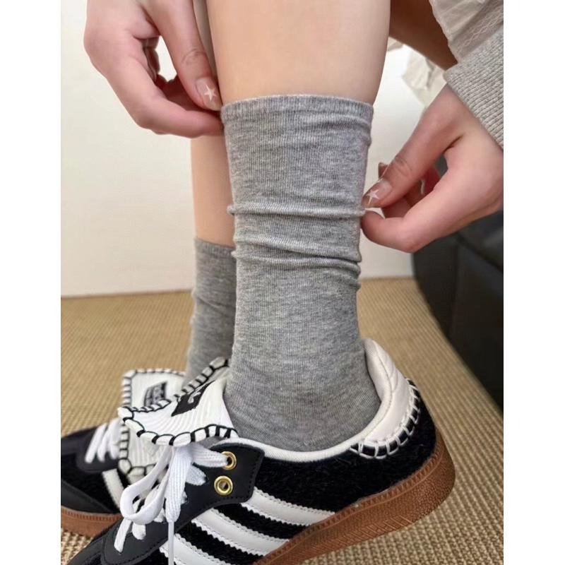 【現+預】MiaoMiao Korea 新增涼感襪❄️ 日常基本款✅ 薄款素色中筒襪 春夏 東大門 正韓代購-細節圖8