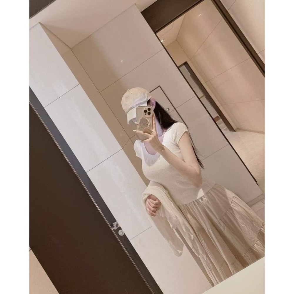 MiaoMiao Korea 仙氣溫柔 在逃千金蛋糕長裙 四季款 東大門 正韓代購-細節圖3