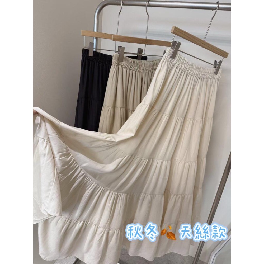 MiaoMiao Korea 仙氣溫柔 在逃千金蛋糕長裙 四季款 東大門 正韓代購-細節圖9