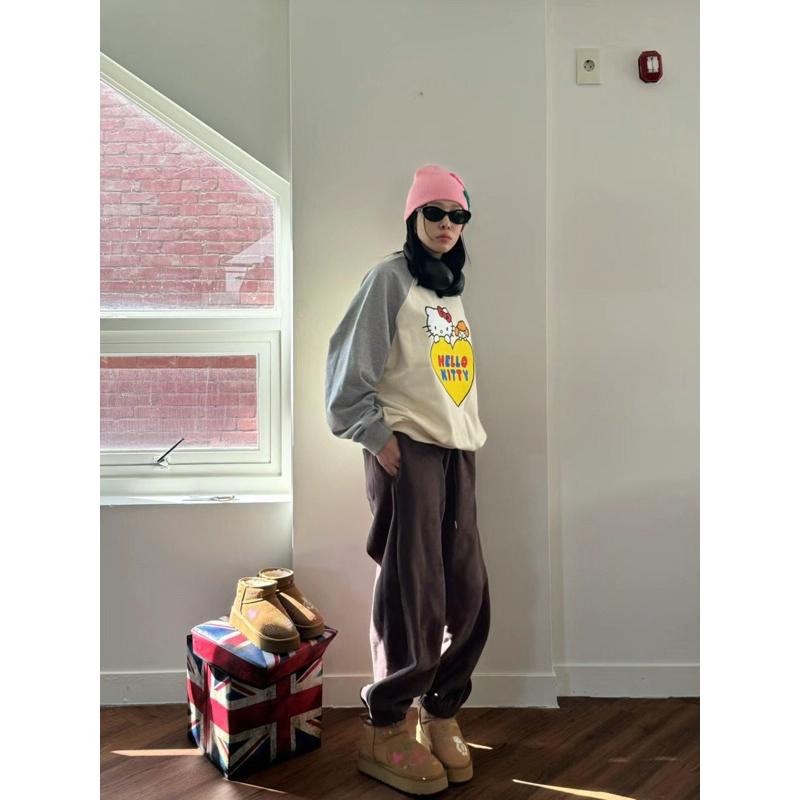 MiaoMiao Korea 抗寒必備❄️ 14色百搭刷絨縮口棉褲🌈 冬季 東大門 正韓代購-細節圖8