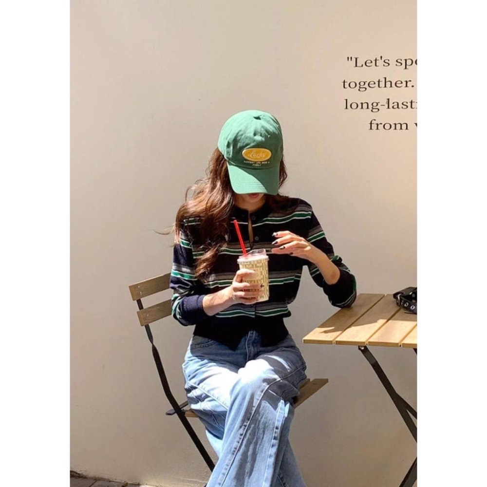 【現+預】MiaoMiao Korea 自購款❤️ MIU風條紋撞色開衫外套 秋季 東大門 正韓代購-細節圖6