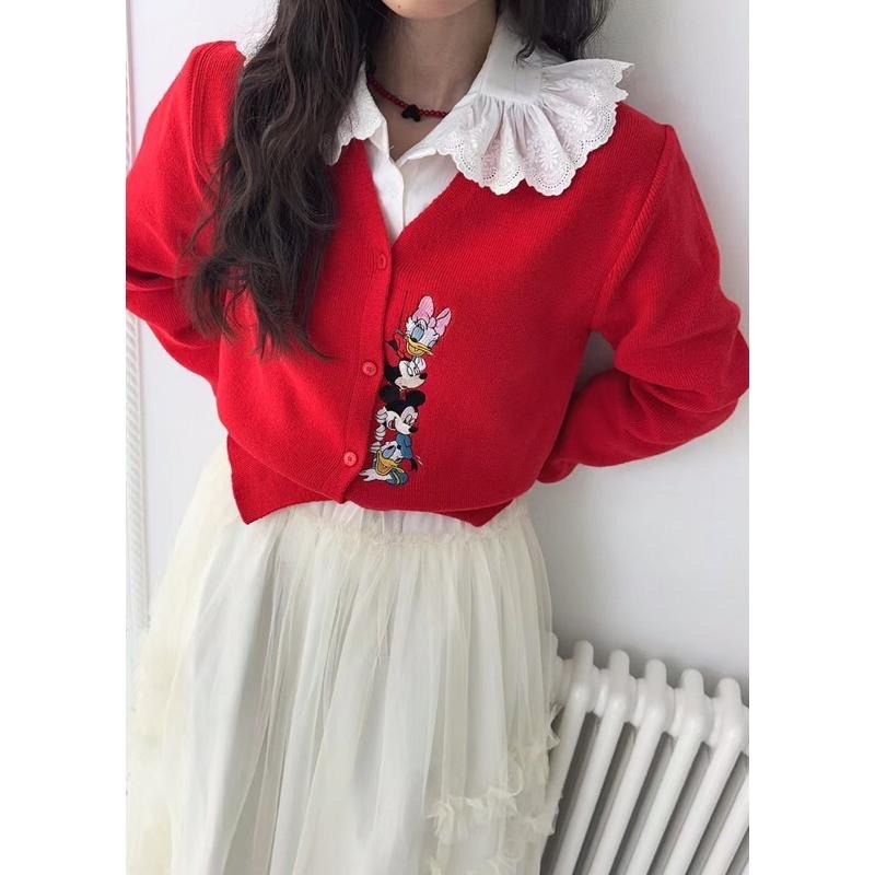MiaoMiao Korea 正版授權 迪士尼卡通針織開衫外套 春季 東大門 正韓代購-細節圖5