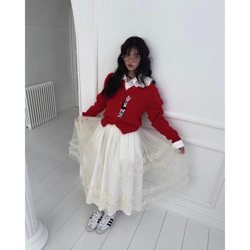 MiaoMiao Korea 正版授權 迪士尼卡通針織開衫外套 春季 東大門 正韓代購-細節圖6